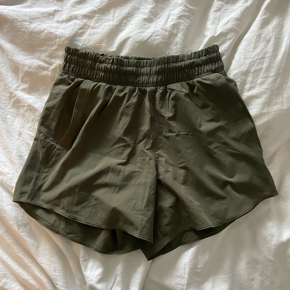 Olive Green Women's Shorts